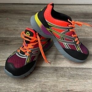 NWT Wolverine shoes size 7 Womens hard toe supportive ombre fluoreschent